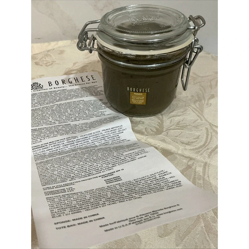 Borghese Roma Fango Advanced Active Mud - 7.5 Oz. Glass Jar - for Face & Body